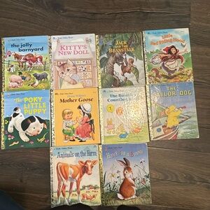 Vintage golden books. Lot #8. 10 books.